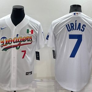 MLB Los Angeles Dodgers #7 Julio Urias White Jersey