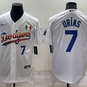 MLB Los Angeles Dodgers #7 Julio Urias White Jersey