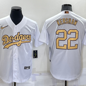MLB Los Angeles Dodgers #22 Kershaw 2022 All-Star White Jersey