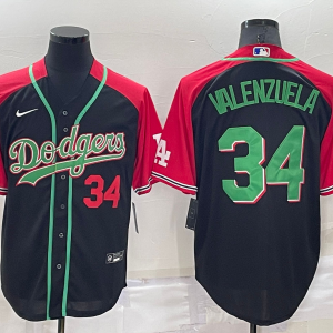MLB Los Angeles Dodgers #34 Toro Valenzuela Black Throwback Jersey