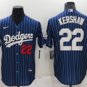MLB Los Angeles Dodgers #22 Kershaw Blue Nike Game Jersey