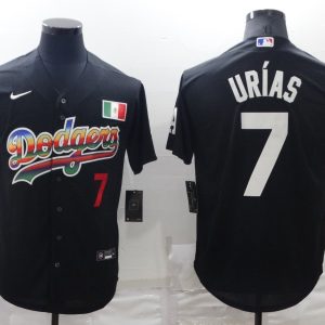 MLB Los Angeles Dodgers #7 Julio Urias Black Game Jersey