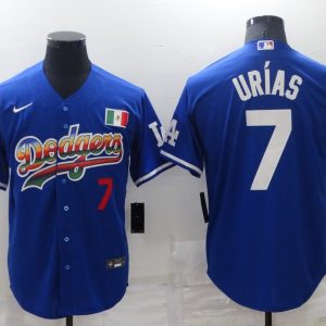 MLB Los Angeles Dodgers #7 Julio Urias Blue Game Jersey