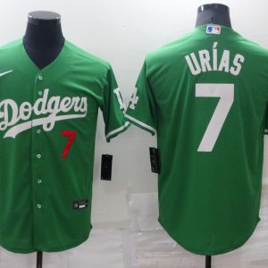 MLB Los Angeles Dodgers #7 Julio Urias Green Game Jersey