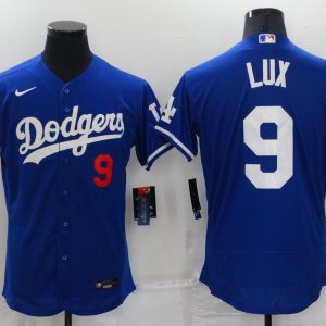 MLB Los Angeles Dodgers #9 Lux Blue Flex Base Elite Jersey