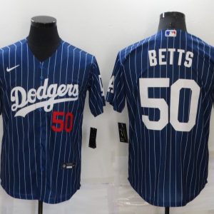 MLB Los Angeles Dodgers #50 Mookie Betts Game Nike Jersey