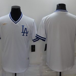 MLB Los Angeles Dodgers Blank White Game Jersey