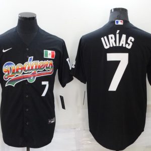 MLB Los Angeles Dodgers #7 Julio Urias Black Game Jersey