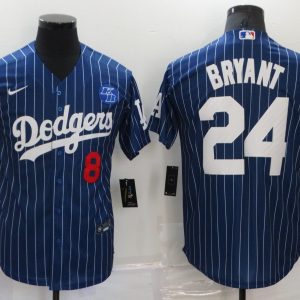 MLB Los Angeles Dodgers #24 Bryant Blue Game Nike Jersey