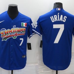 MLB Los Angeles Dodgers #7 Julio Urias Blue Game Jersey