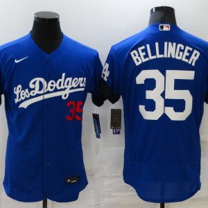 MLB Los Angeles Dodgers #35 Cody Bellinger 2021 Royal City Connect Flex Base Elite Jersey