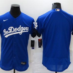 MLB Los Angeles Dodgers Blank 2021 Royal City Connect Flex Base Elite Jersey