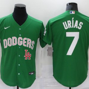 MLB Los Angeles Dodgers #7 Julio Urias Green Game Nike Jersey