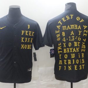 MLB Los Angeles Dodgers Kobe Bryant Black Game Jersey