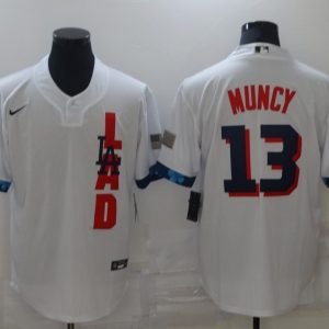 MLB Los Angeles Dodgers #13 Max Muncy 2021 White All-Star Jersey