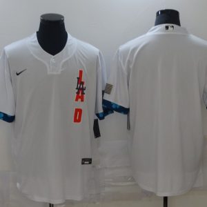 MLB Los Angeles Dodgers Blank 2021 White All-Star Jersey
