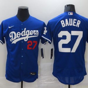 MLB Los Angeles Dodgers #27 Bauer Blue Flexbase Elite Jersey