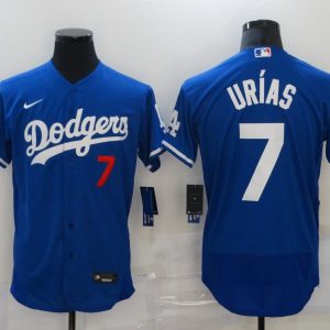 MLB Los Angeles Dodgers #7 Julio Urias Blue Flexbase Elite Jersey