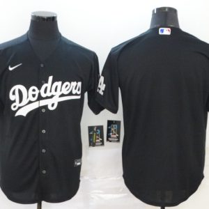 MLB Los Angeles Dodgers Black Game Nike Blank Jersey