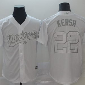 MLB Dodgers #22 Clayton Kershaw Kersh White 2019 Players Weekend Player Men Jersey