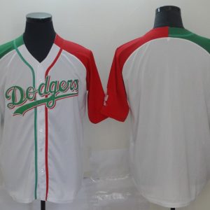 Los Angeles Dodgers White Mexican Heritage Culture Night Mexico Blank Jersey