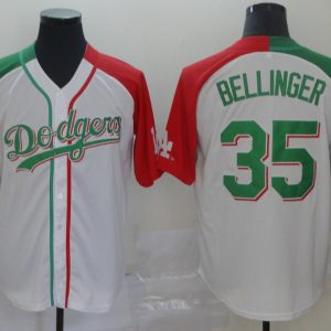 Los Angeles Dodgers #35 Bellinger White Mexican Heritage Culture Night Mexico Jersey