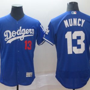 MLB Los Angeles Dodgers #13 Muncy Blue Elite Jersey