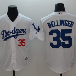 Los Angeles Dodgers #35 Men's Cody Bellinger White Game Jersey