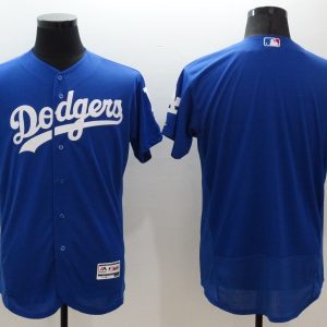 Majestic MLB Los Angeles Dodgers Blank Blue Elite Elite Jersey