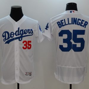 MLB Los Angeles Dodgers #35 Bellinger White Elite Jersey