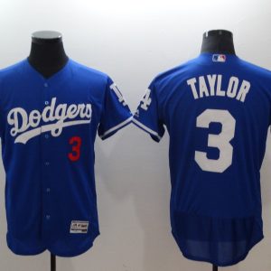 MLB Los Angeles Dodgers #3 Taylor Blue Elite Jersey