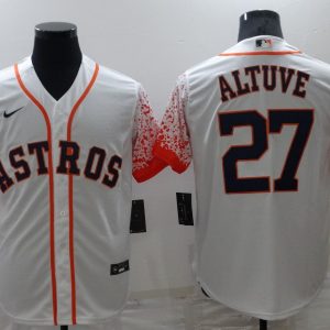 MLB Houston Astros #27 Jose Altuve White City Connect Jersey