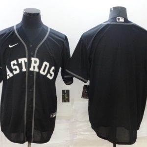 MLB Houston Astros Blank Black Game Nike Jersey