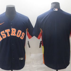 MLB Houston Astros Blank Blue Game Nike Jersey