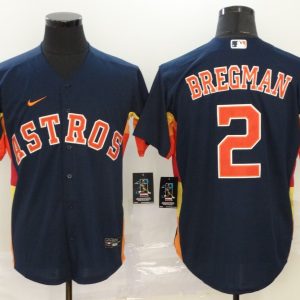 MLB Houston Astros #2 Bregman Blue Game Nike Jersey
