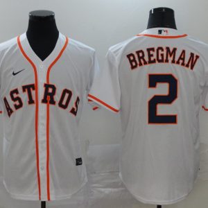 MLB Houston Astros #2 Bregman White Game Nike Jersey