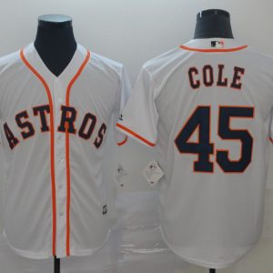 MLB Houston Astros #45 Cole White Game Mens Jersey