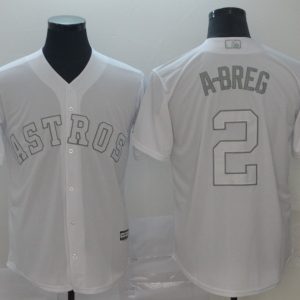 MLB Astros #2 Alex Bregman A-Breg White 2019 Players Weekend Player Men Jersey