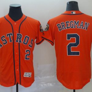 MLB Houston Astros #2 Bregman Orange Elite Mens Jersey
