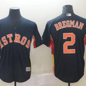 MLB Houston Astros #2 Bregman Navy Blue Game Jersey