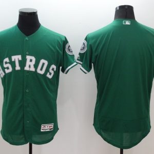 Majestics Houston Astros Blank Green Elite MLB Jersey