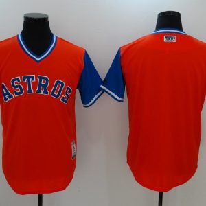 MLB Houston Astros Blank Pullover Orange New Jersey