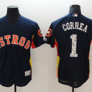 MLB Houston Astros #1 Correa Spring Training Jersey