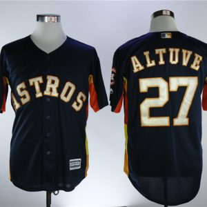 MLB Houston Astros #27 Altuve Blue Champion Jersey