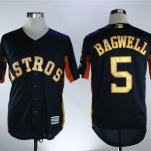 MLB Houston Astros #5 Bagwell Blue Champion Jersey