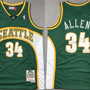 NBA Seattle Supersonics #34 Ray Allen Green#34 Ray Allen Green 2006-07 Stitched Jersey
