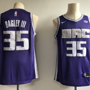 NBA Kings 35 Marvin Bagley III Purple 2018 NBA Draft Nike Men Jersey