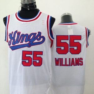 NBA Sacramento Kings #55 Williams White Jersey