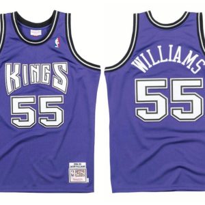 NBA Sacramento Kings #55 Williams Purple Jersey