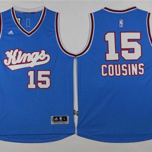 NBA Sacramento Kings #15 Cousins L.Blue New Jersey